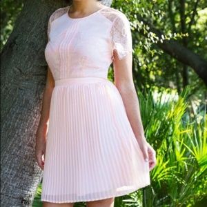 Lace & Mesh Modcloth Pink Dress Stranger Things